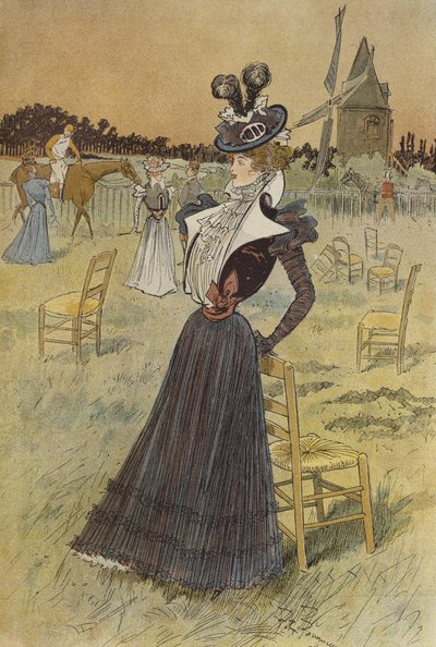Fashion Plate, at Longchamp, Illustration from 
